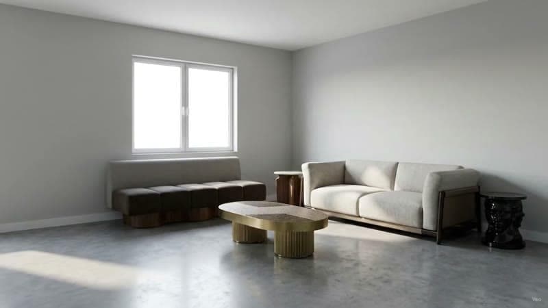 Interior clip pulling back to reveal the whole room